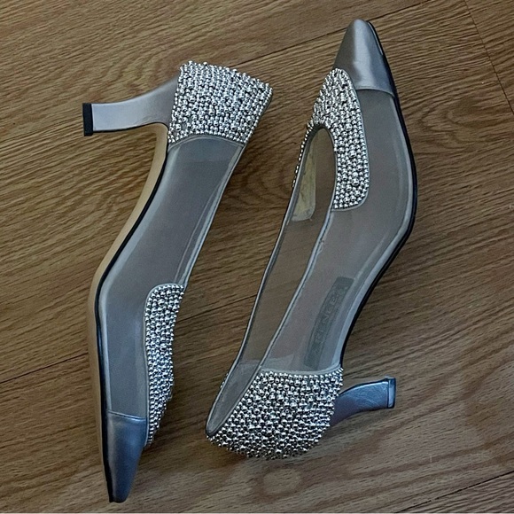 J.Renee Silver Embellished Heels - Picture 4 of 9